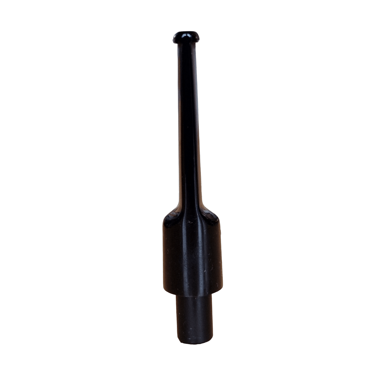 Mundstück Rohling - Ø17 - L75 - Acryl - Mit 10.5 mm Zapfen - Schwarz - Pfeifenecke